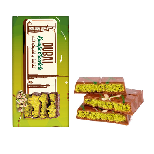 Dubai Chocolate 100g - Kunafa Pistachio Chocolate | Up to 70% Off | Paris Chocolate - My Chocolate