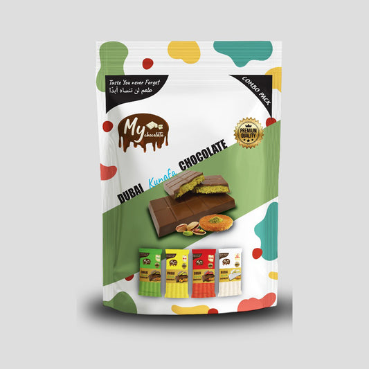 Dubai Chocolate Kunafa Pistachio – 3 Flavors (100g Pouch)