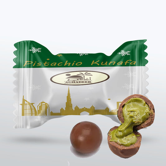Kunafa Pistachio Chocolate Balls 1kg Pack – Now 50% Off | Made with Premium Paris Chocolate