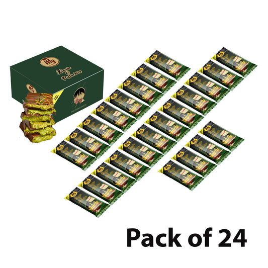 Kunafa Chocolate Pistachio 35g Pack 0f 24 - My Chocolate